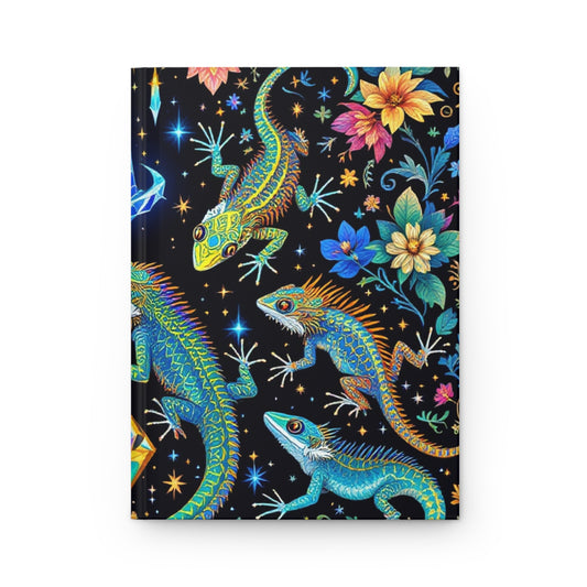 Prismatic Gecko Dreams Hardcover Journal | 5x8 150 Pages | Hippsey Creations