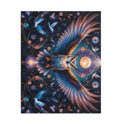 Majestic Night Watcher Puzzle | 120-500 Pieces | Hippsey Creations