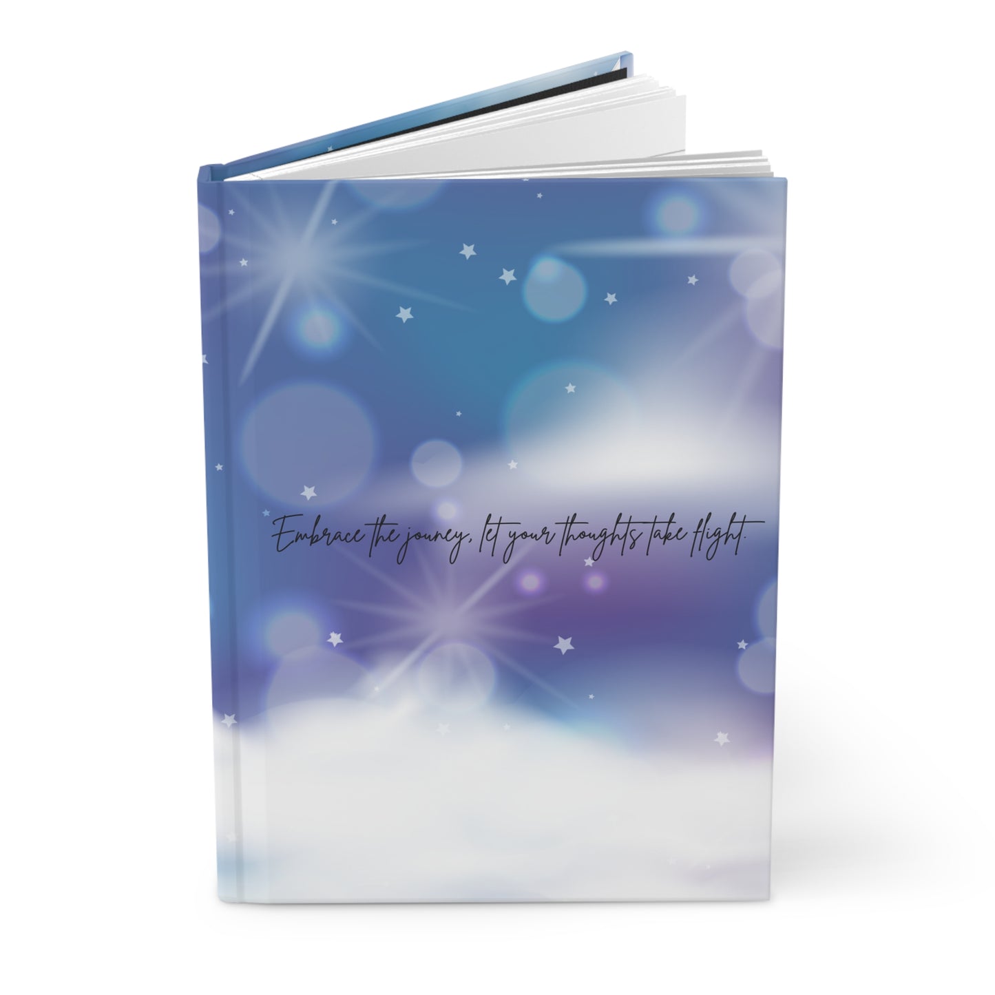 Embrace the journey Hardcover Journal - Hippsey Creations