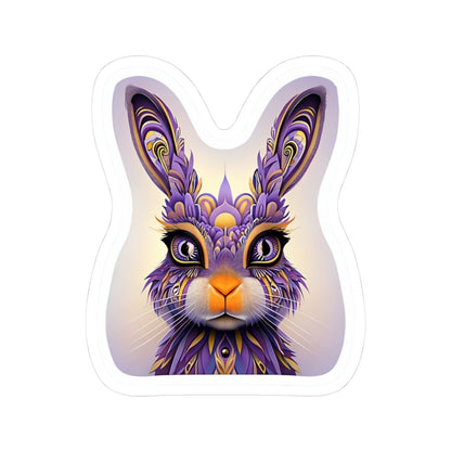 Colorful Rabbit Sticker | Kiss-Cut Design | Hippsey Creations