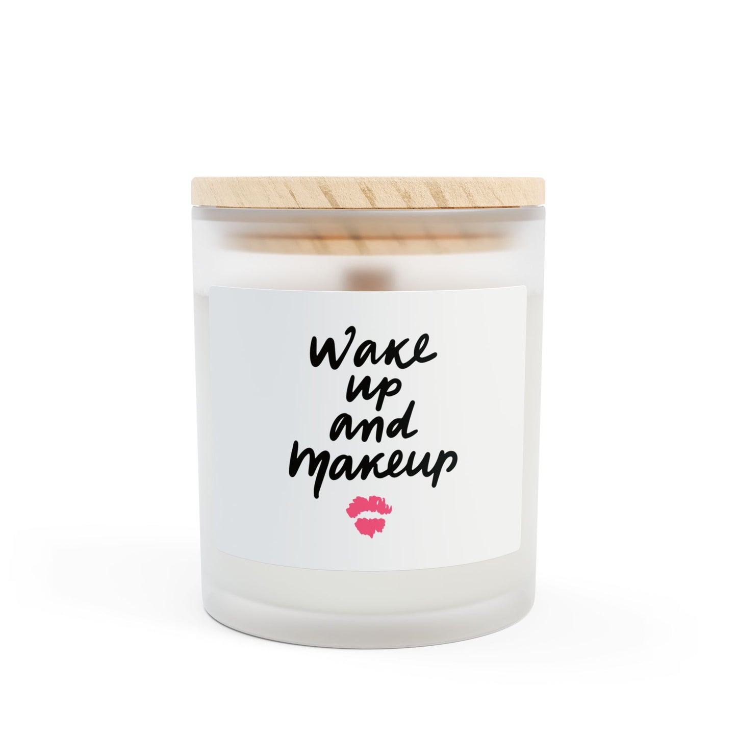 Wake Up and Make Up Wooden Wick Candle | 11oz Coconut-Soy | Hippsey Creations