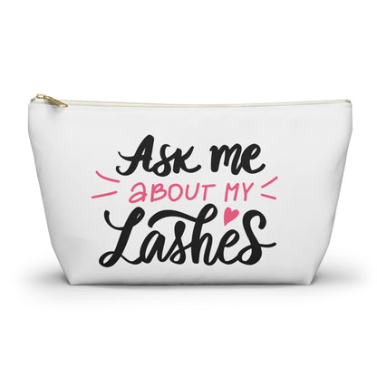 Pink Glam Studio Ask Me About My Lashes Pouch | T-Bottom | Hippsey Creations