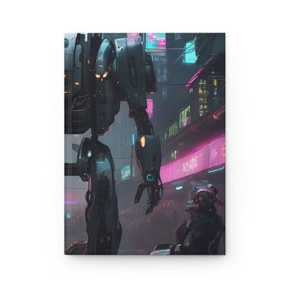 Robotic Rhythms Hardcover Journal | 5x8 150 Pages | Hippsey Creations Harmony Design