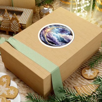 Moonlit Galaxy Sticker | Kiss-Cut Design | Hippsey Creations