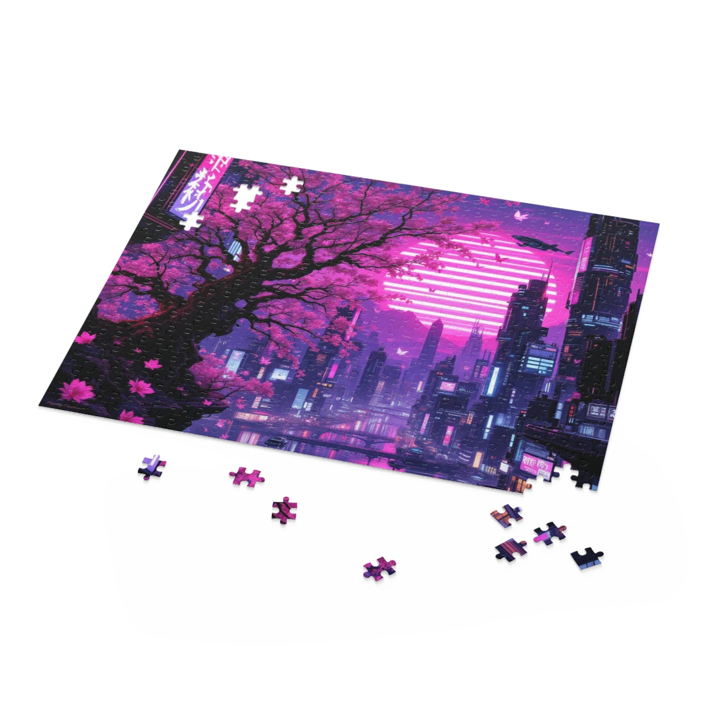 Dreamy Cityscape Puzzle | 120-500 Pieces | Hippsey Creations