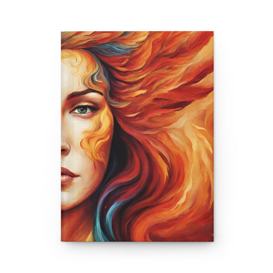 Phoenix Woman Hardcover Journal | 5x8 150 Pages | Hippsey Creations