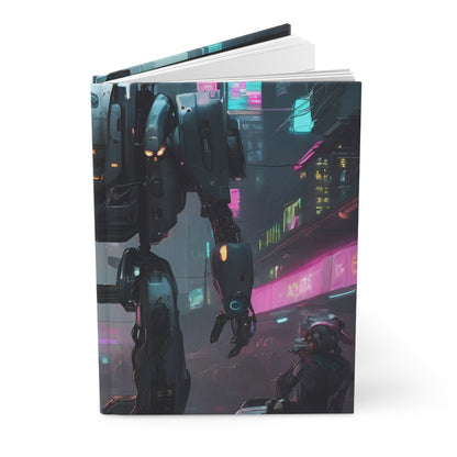 Robotic Rhythms Hardcover Journal | 5x8 150 Pages | Hippsey Creations Harmony Design