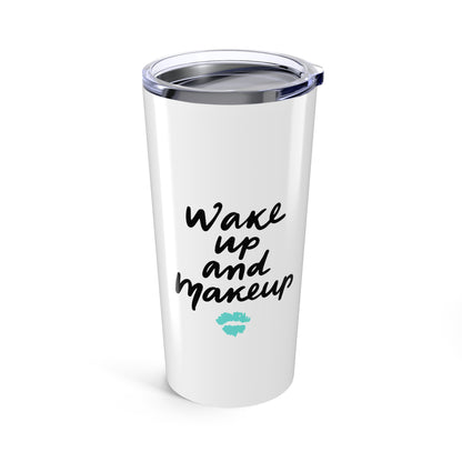Spa Teal Luxe Wake Up and Make Up Tumbler | 20oz Stainless Steel | Hippsey Creations