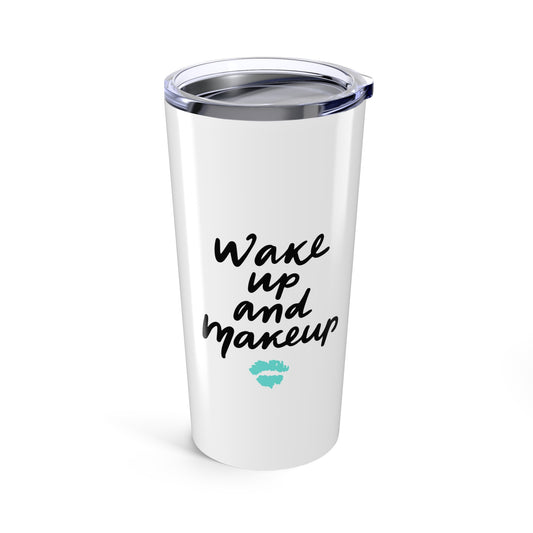 Spa Teal Luxe Wake Up and Make Up Tumbler | 20oz Stainless Steel | Hippsey Creations