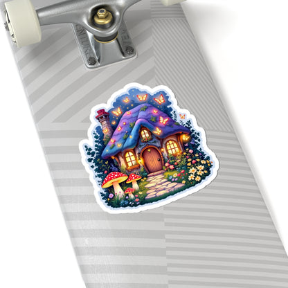 Whimsical Cottage Sticker | Kiss-Cut Design | Hippsey Creations