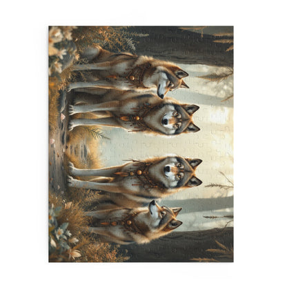 Majestic Wolf Puzzle | 120-500 Pieces | Hippsey Creations