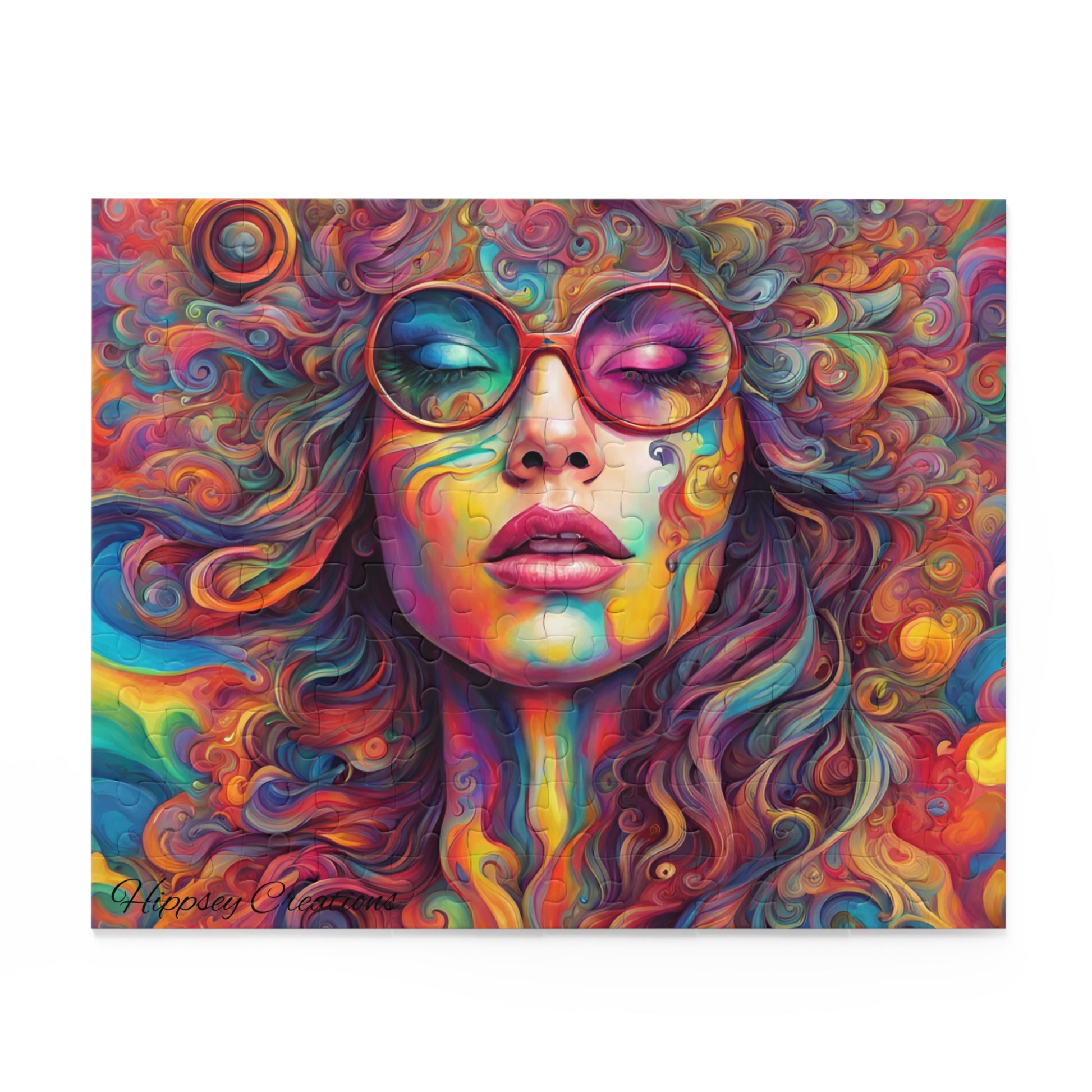 Psychedelic Palette Puzzle (120, 252, 500-Piece) - Hippsey Creations