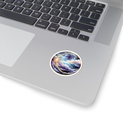 Moonlit Galaxy Sticker | Kiss-Cut Design | Hippsey Creations