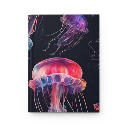 Jellyfish Serenade Hardcover Journal | 5x8 150 Pages | Hippsey Creationsderwater Design