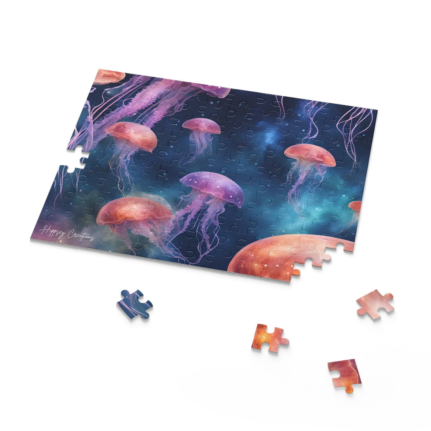 Jellyfish Journey Puzzle | 120-500 Pieces | Hippsey Creations