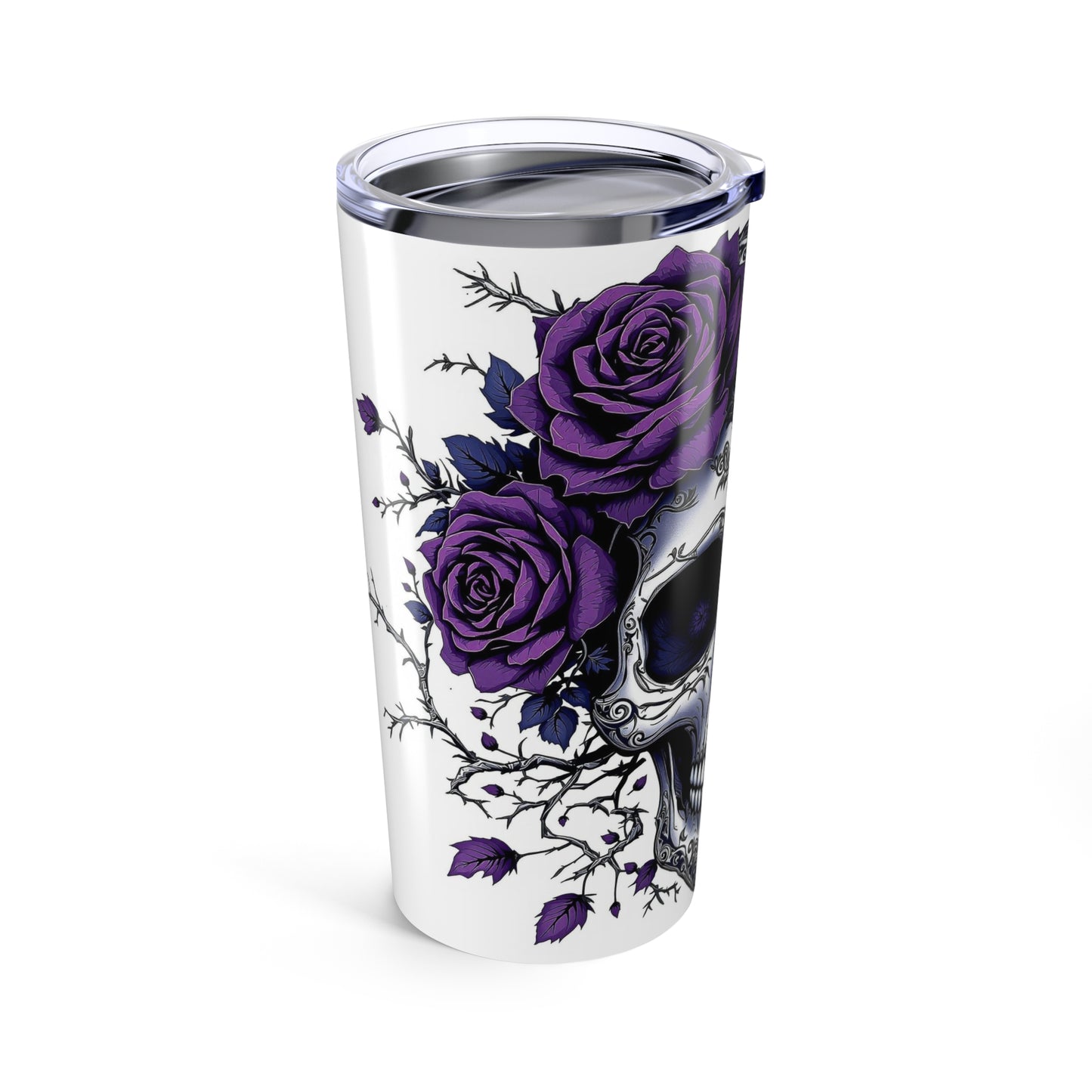 Skull & Floral Tumbler | 20oz Stainless Steel | Hippsey Creations