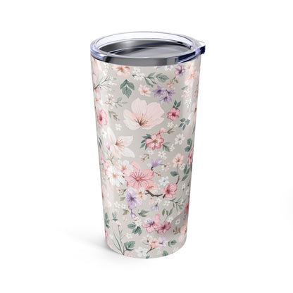 Botanical Blooms Tumbler | 20oz Stainless Steel | Hippsey Creations