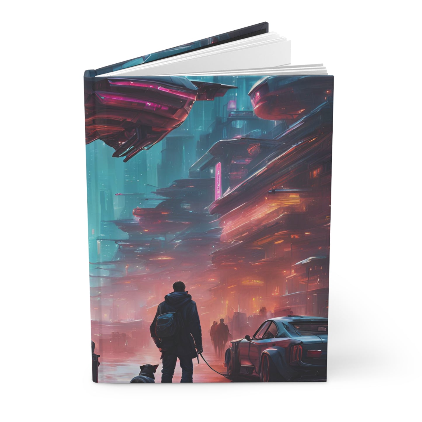 Neon Noir Hardcover Journal