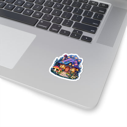 Whimsical Cottage Sticker | Kiss-Cut Design | Hippsey Creations