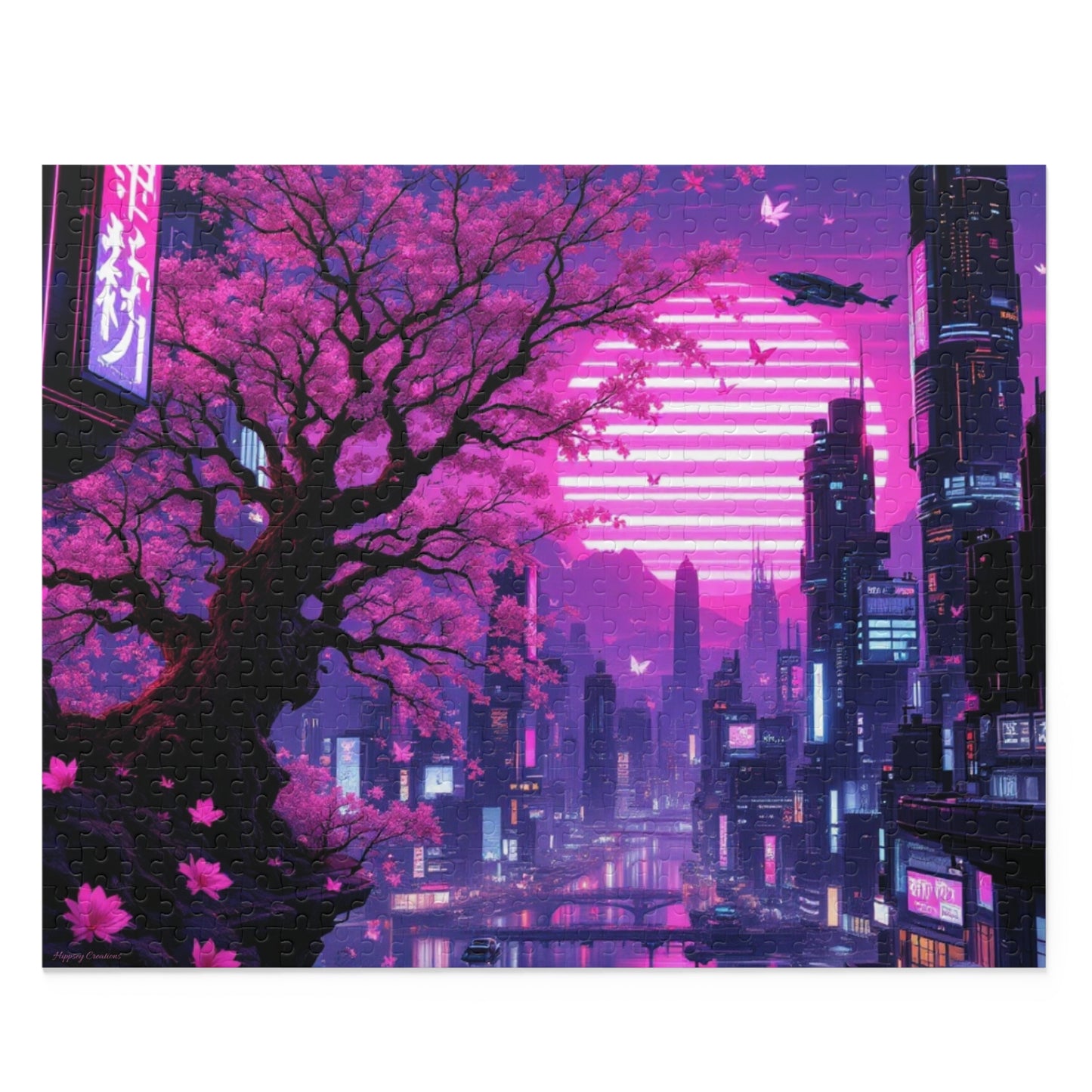 Dreamy Cityscape Puzzle | 120-500 Pieces | Hippsey Creations