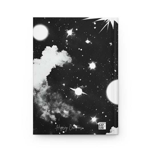 Retrograde Reflections Hardcover Journal | 5x8 150 Pages | Hippsey Creations, Celestial Comet Design