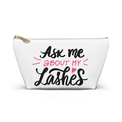 Pink Glam Studio Ask Me About My Lashes Pouch | T-Bottom | Hippsey Creations