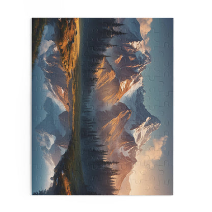 Majestic Mountain Puzzle | 120-500 Pieces | Hippsey Creations