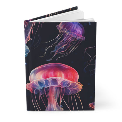 Jellyfish Serenade Hardcover Journal | 5x8 150 Pages | Hippsey Creationsderwater Design