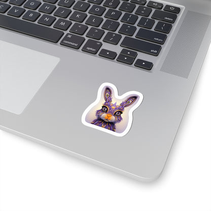 Colorful Rabbit Sticker | Kiss-Cut Design | Hippsey Creations