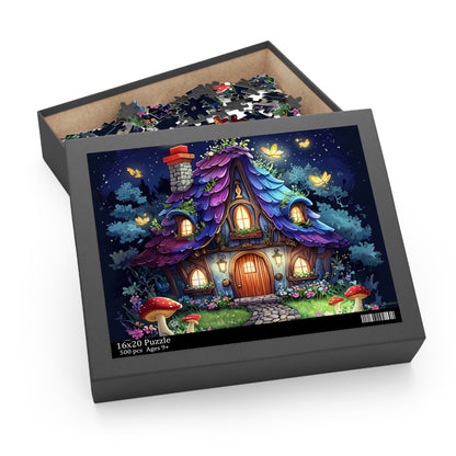 Whimsical Cottage Puzzle | 120-500 Pieces | Hippsey Creations