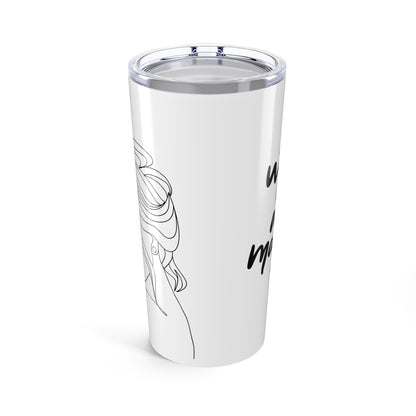 Pink Glam Studio Wake Up and Make Up Tumbler | 20oz Stainless Steel | Hippsey Creations
