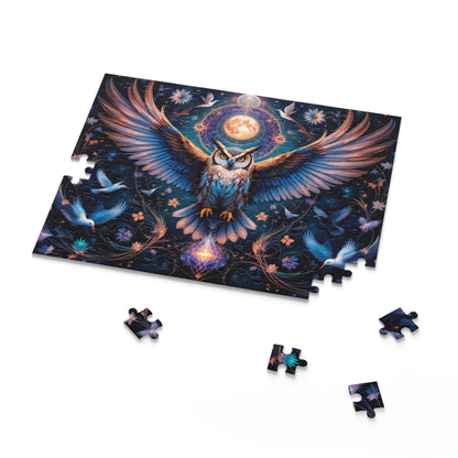 Majestic Night Watcher Puzzle | 120-500 Pieces | Hippsey Creations