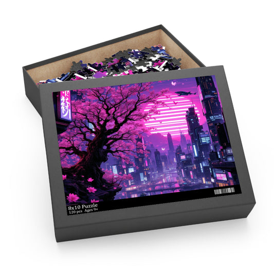 Dreamy Cityscape Puzzle | 120-500 Pieces | Hippsey Creations
