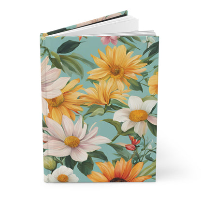Sunlit Blossoms Hardcover Journal | 5x8 150 Pages | Hippsey Creations