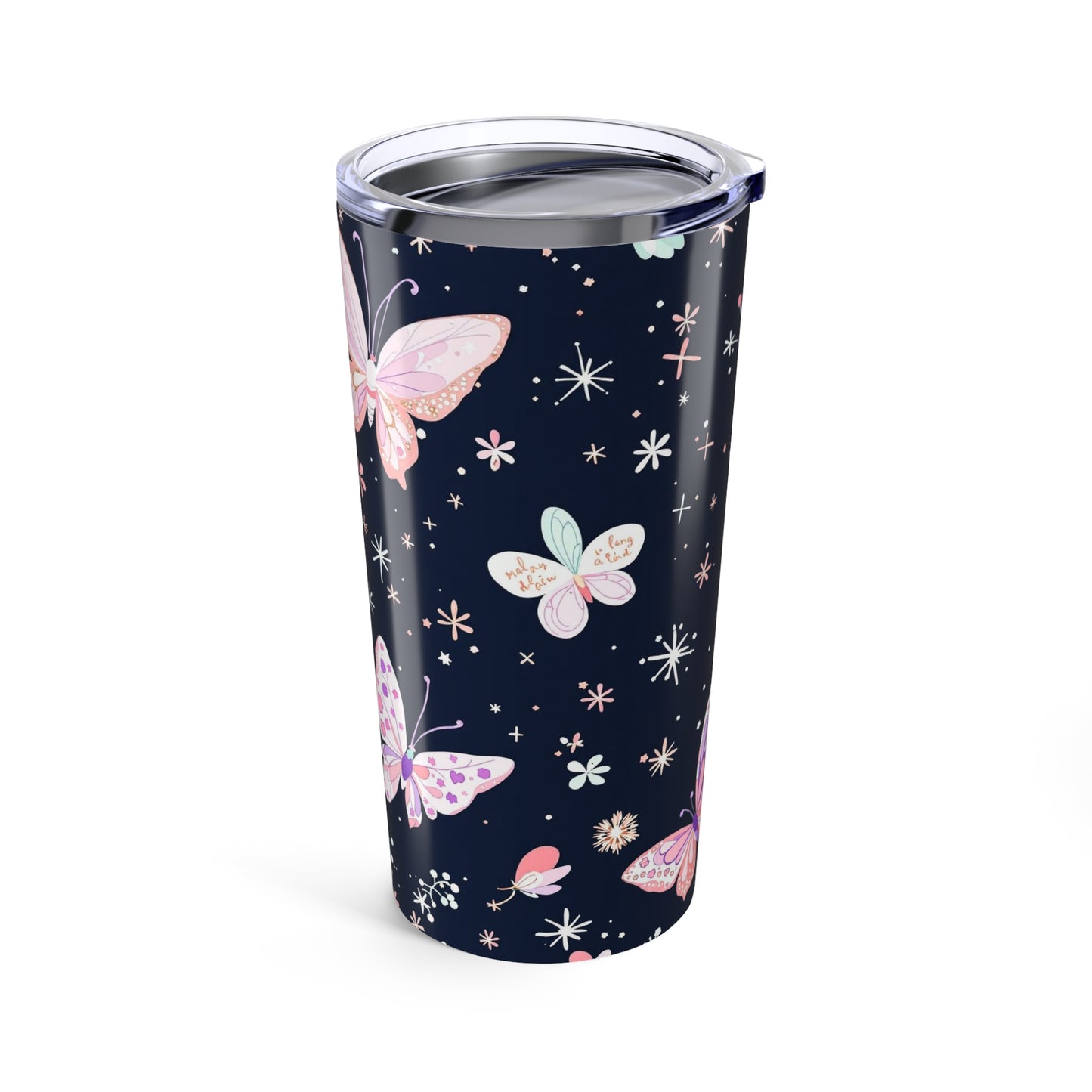 Butterfly Blossom Tumbler | 20oz Floral Beauty | Hippsey Creations