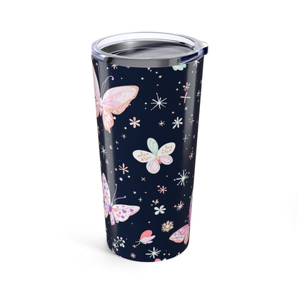 Butterfly Blossom Tumbler | 20oz Floral Beauty | Hippsey Creations