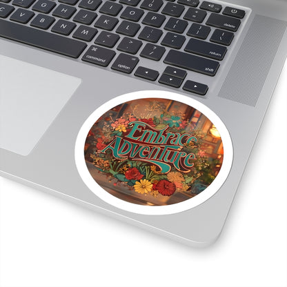 Embrace Adventure Sticker | Kiss-Cut Design | Hippsey Creations