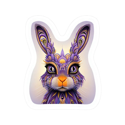 Colorful Rabbit Sticker | Kiss-Cut Design | Hippsey Creations