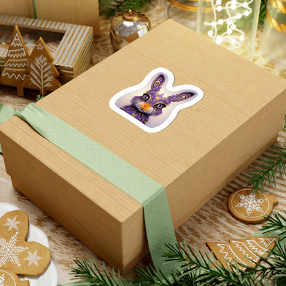 Colorful Rabbit Sticker | Kiss-Cut Design | Hippsey Creations