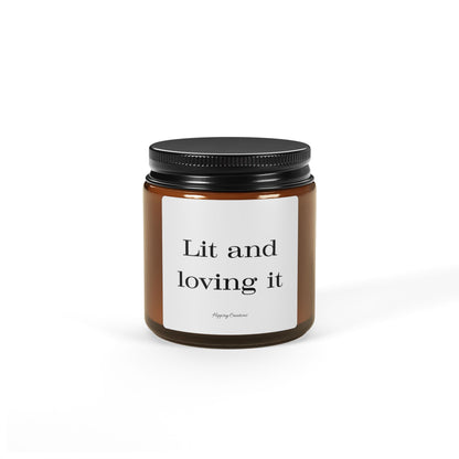 Radiant Joy Soy Candle | 4oz & 9oz Amber Glass | Hippsey Creations