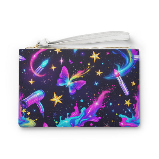 Cosmic Makeup Clutch Bag | Vegan Leather | Hippsey Creations