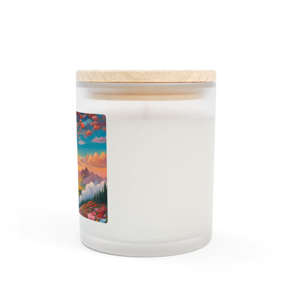 Mountain Aurora Soy Candle | 11oz Frosted Glass | Hippsey Creations