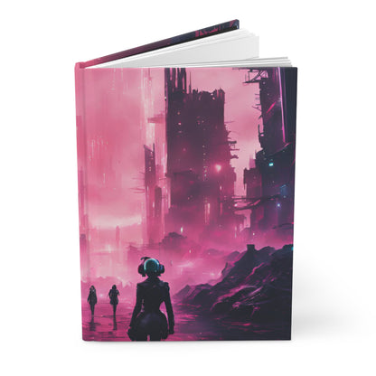 Neon Dreams Hardcover Journal | 5x8 150 Pages | Hippsey Creationsthwave-Inspired Design