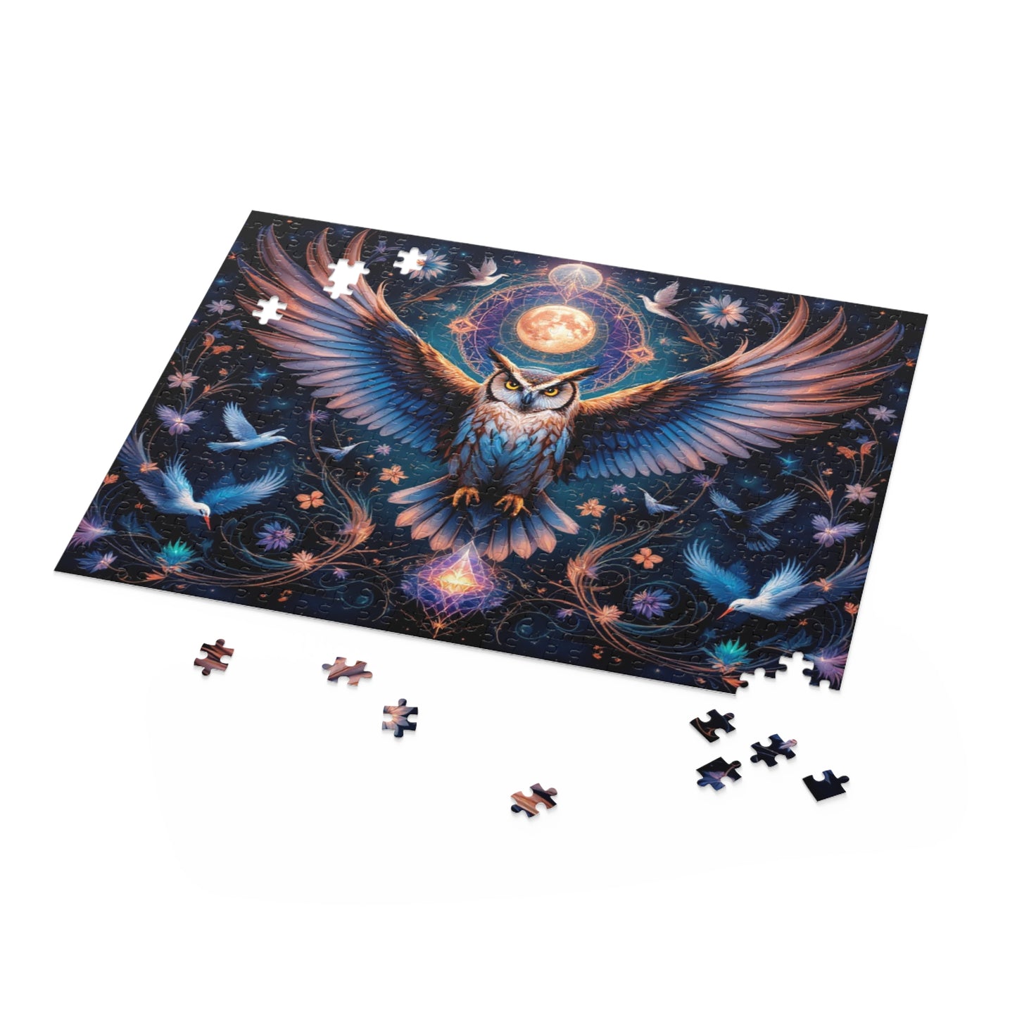 Majestic Night Watcher Puzzle | 120-500 Pieces | Hippsey Creations