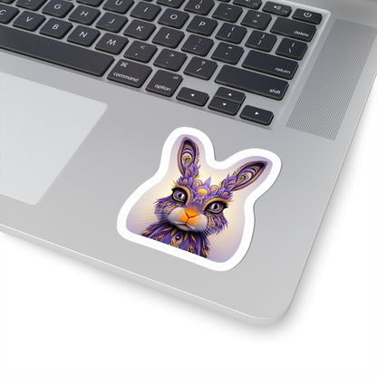 Colorful Rabbit Sticker | Kiss-Cut Design | Hippsey Creations
