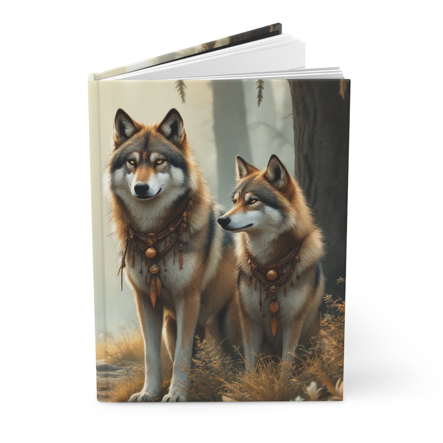 Spirit Wolf Guardian Hardcover Journal | 5x8 150 Pages | Hippsey Creations