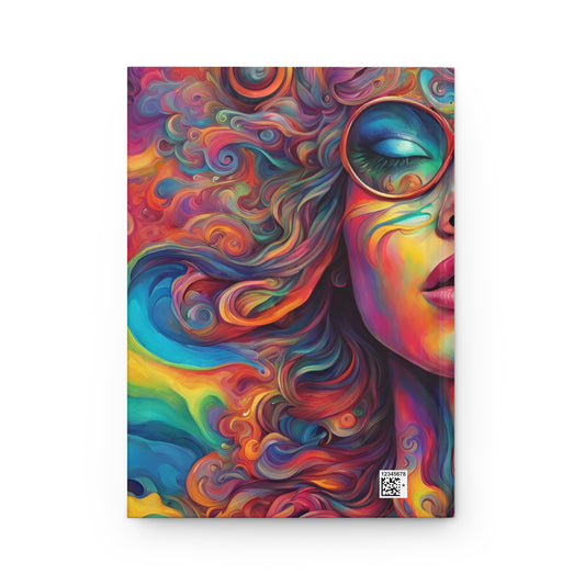 Psychedelic Palette Hardcover Journal - Hippsey Creations