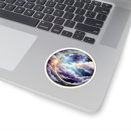 Moonlit Galaxy Sticker | Kiss-Cut Design | Hippsey Creations
