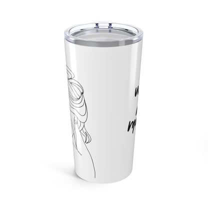 Spa Teal Luxe Wake Up and Make Up Tumbler | 20oz Stainless Steel | Hippsey Creations