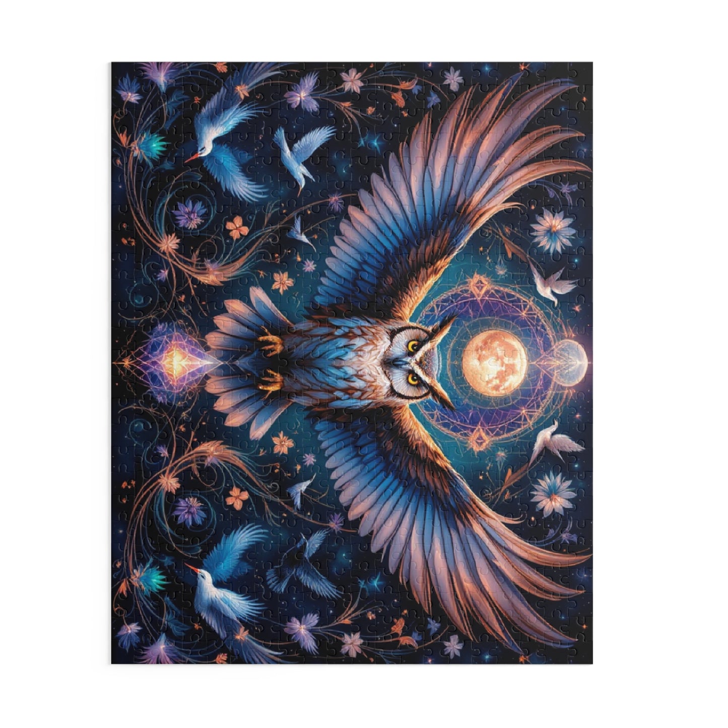 Majestic Night Watcher Puzzle | 120-500 Pieces | Hippsey Creations